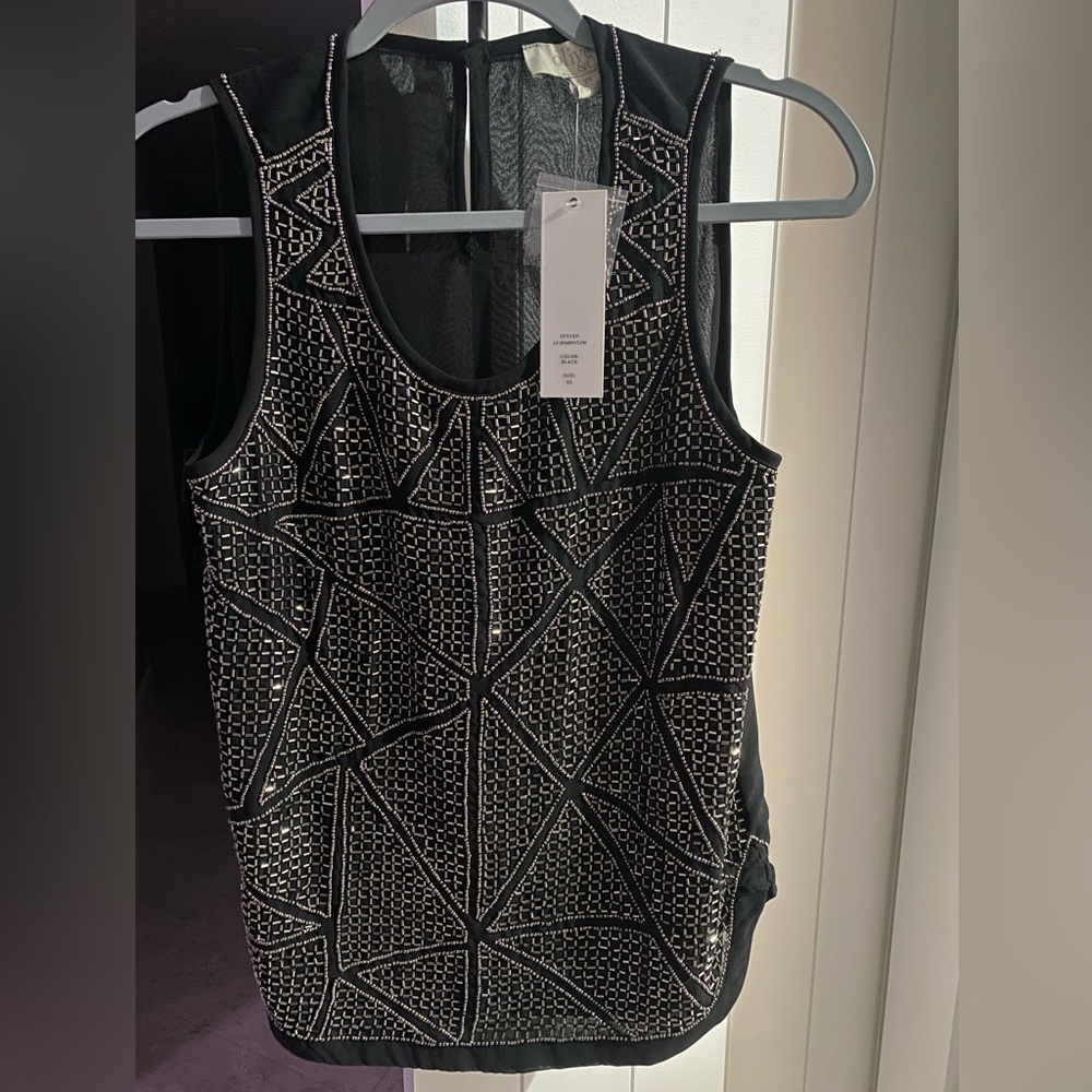 Beaded top sleeveless